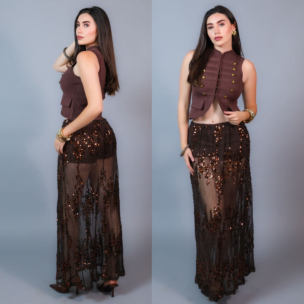 Falda lentejuela 4790