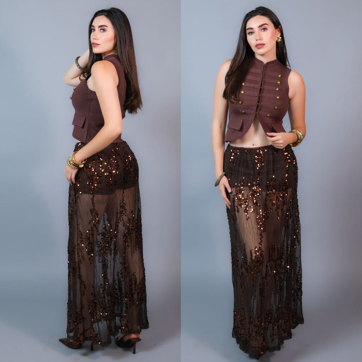 Falda lentejuela 4790