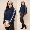 Sudadera con detalle de líneas 4572