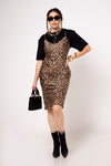 Vestido animal print