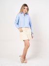 Camisa Cropped de Rayas