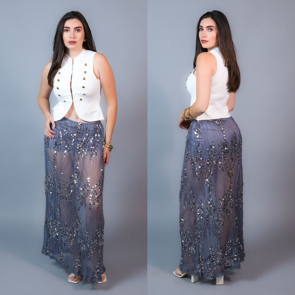 Falda lentejuela 4790