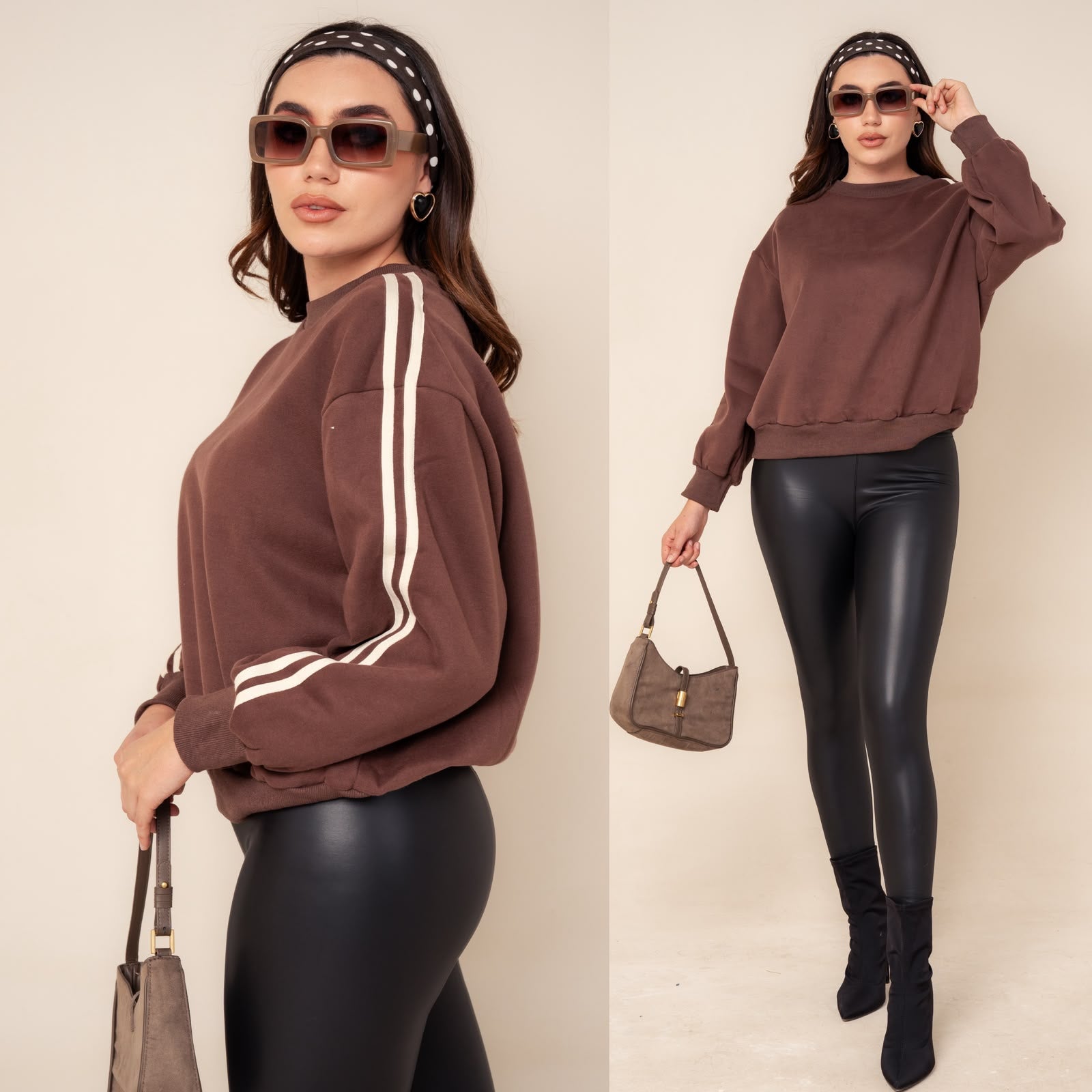 Sudadera con detalle de líneas 4572