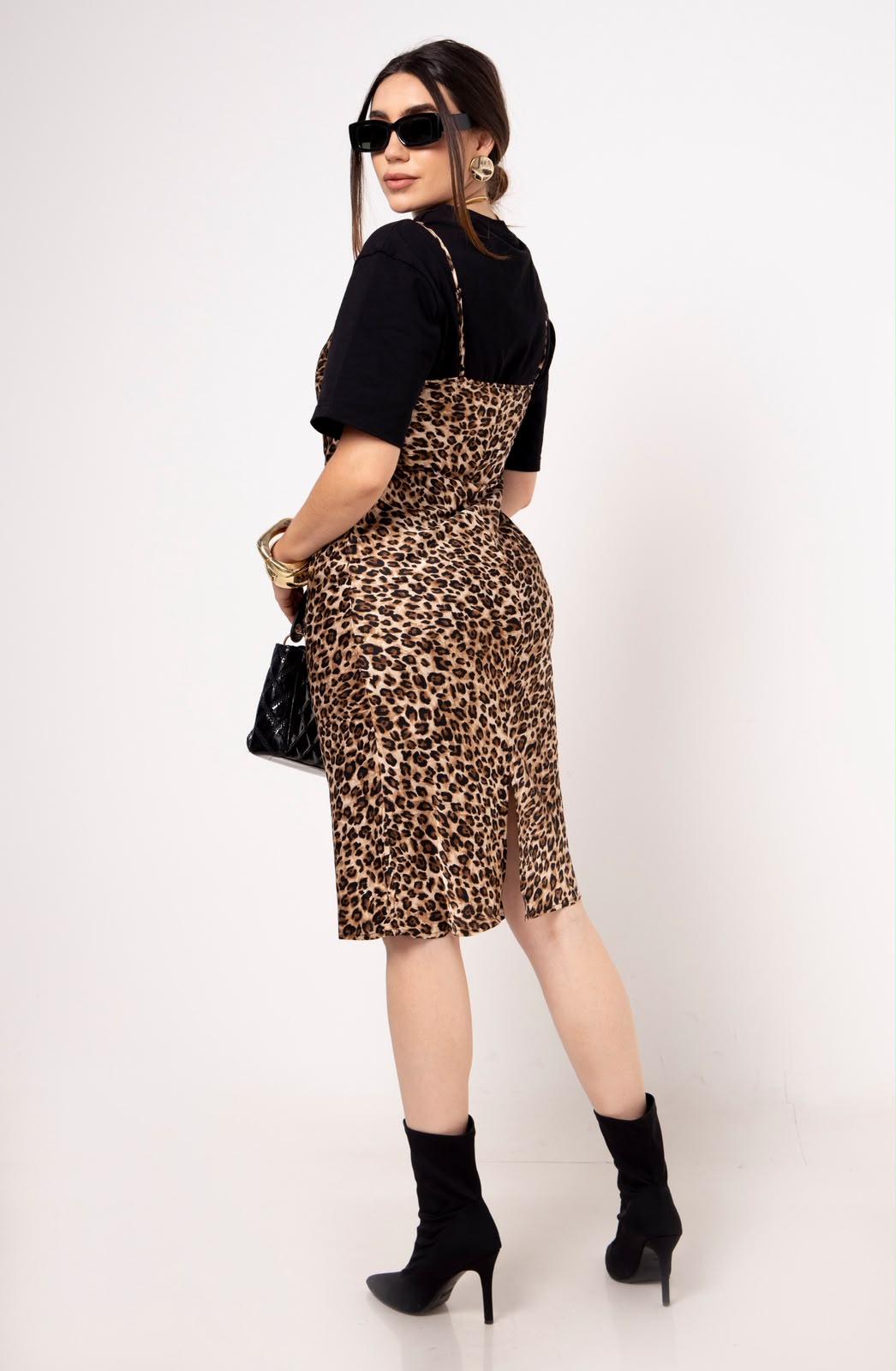 Vestido animal print