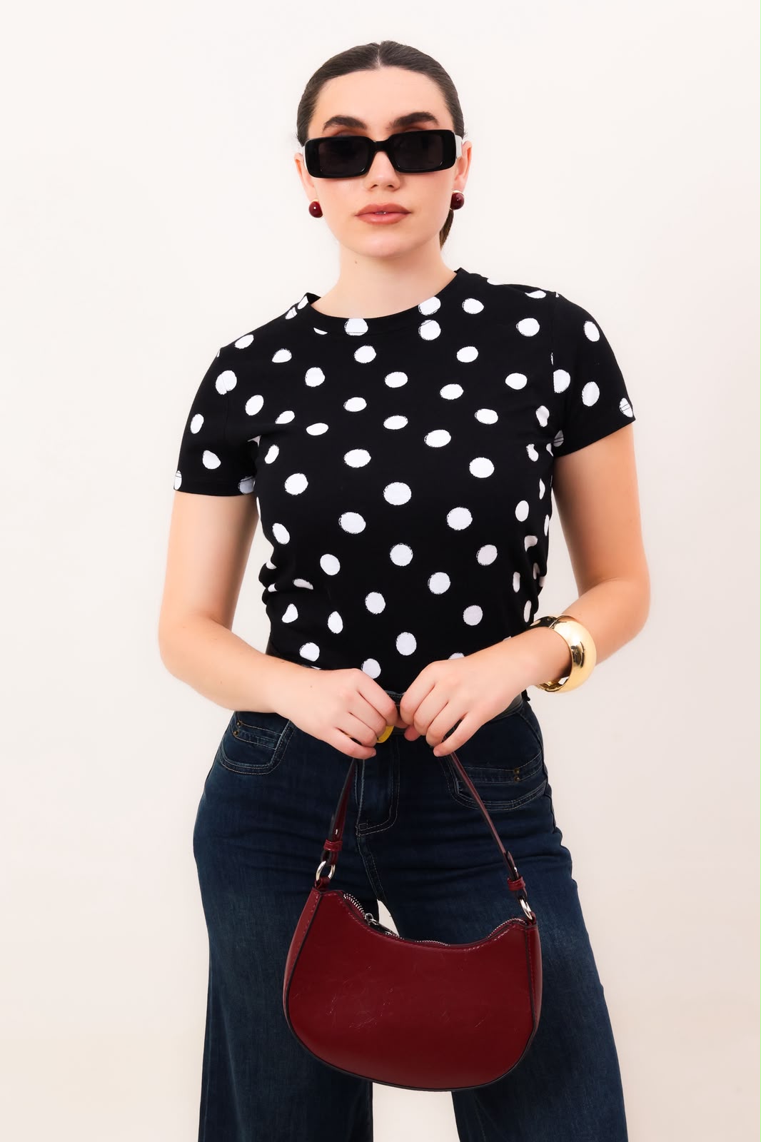 Playera lunares 4629