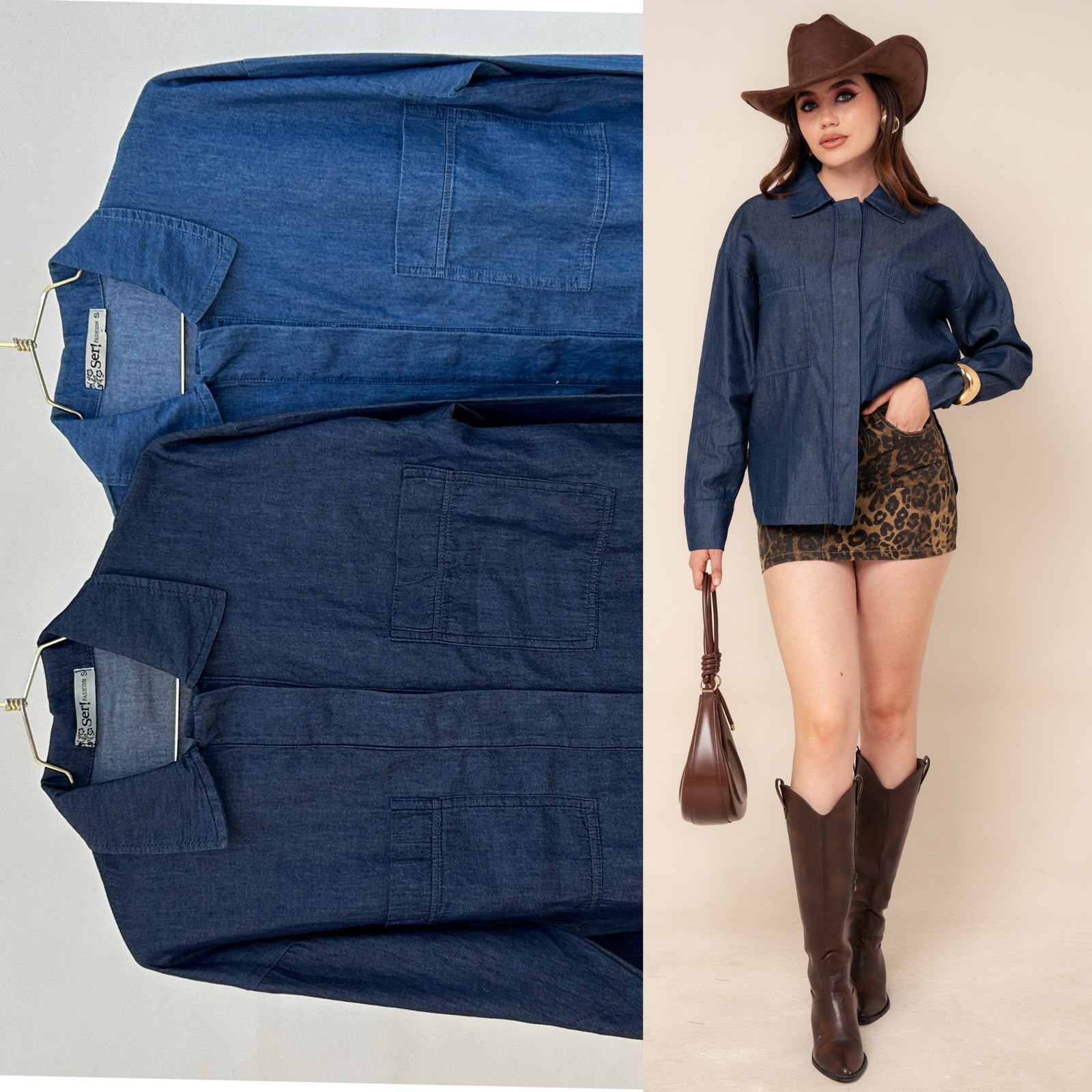 Camisa mezclilla 4559