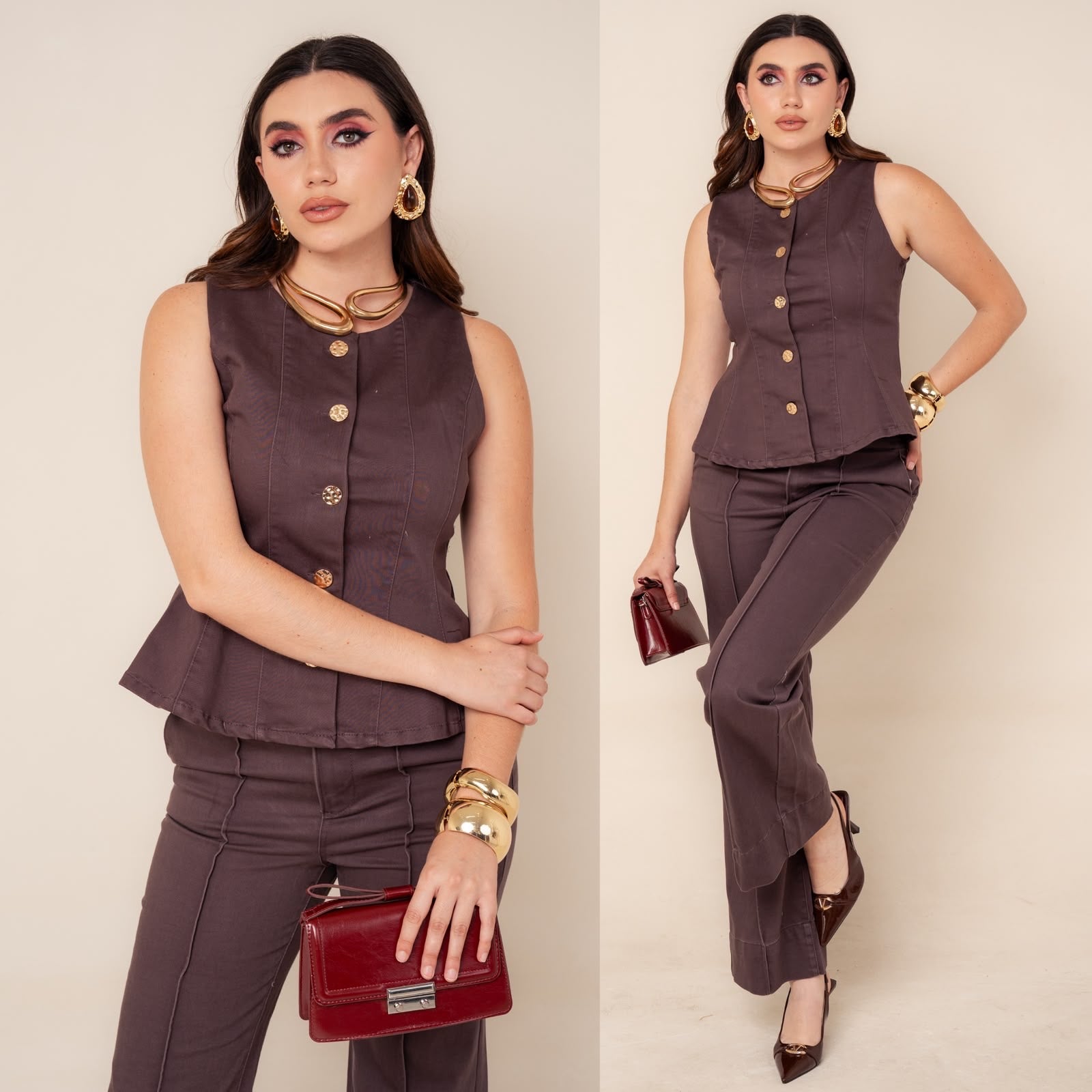 Conjunto pantalón y blusa 4591