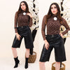 Blusa mesh lunares