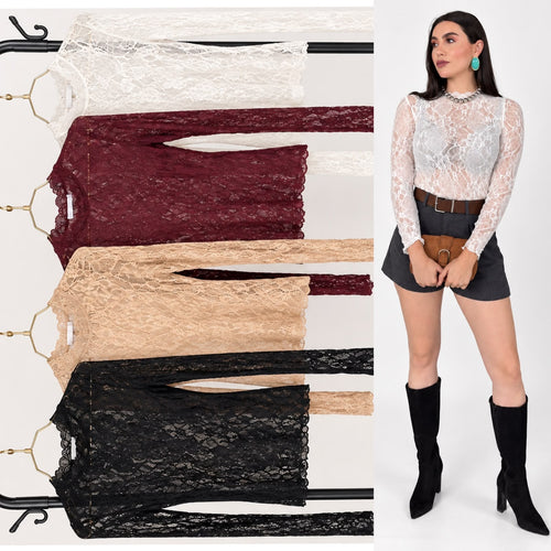 Blusa de encaje 4720