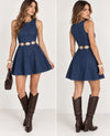 Vestido corto mezclilla